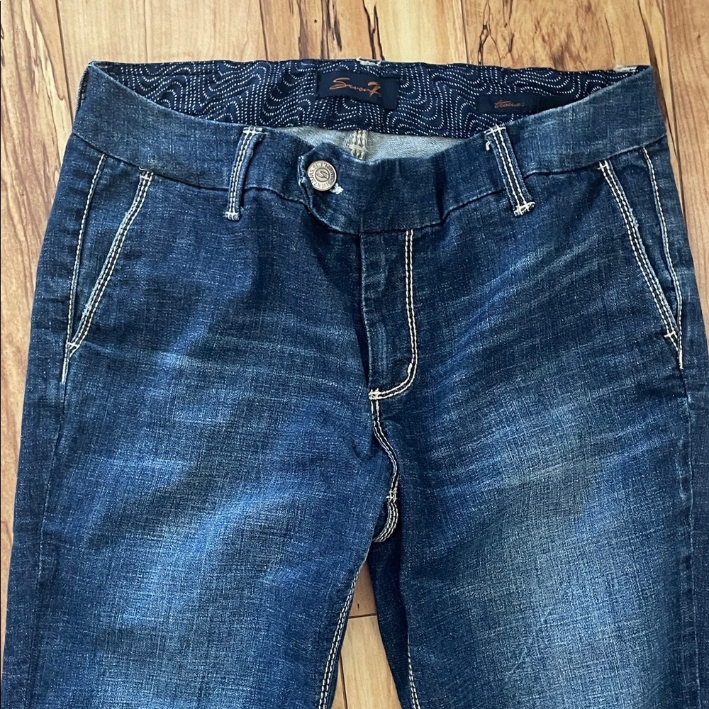 Seven7 Dark Blue Denim Jeans - Picture 4 of 10